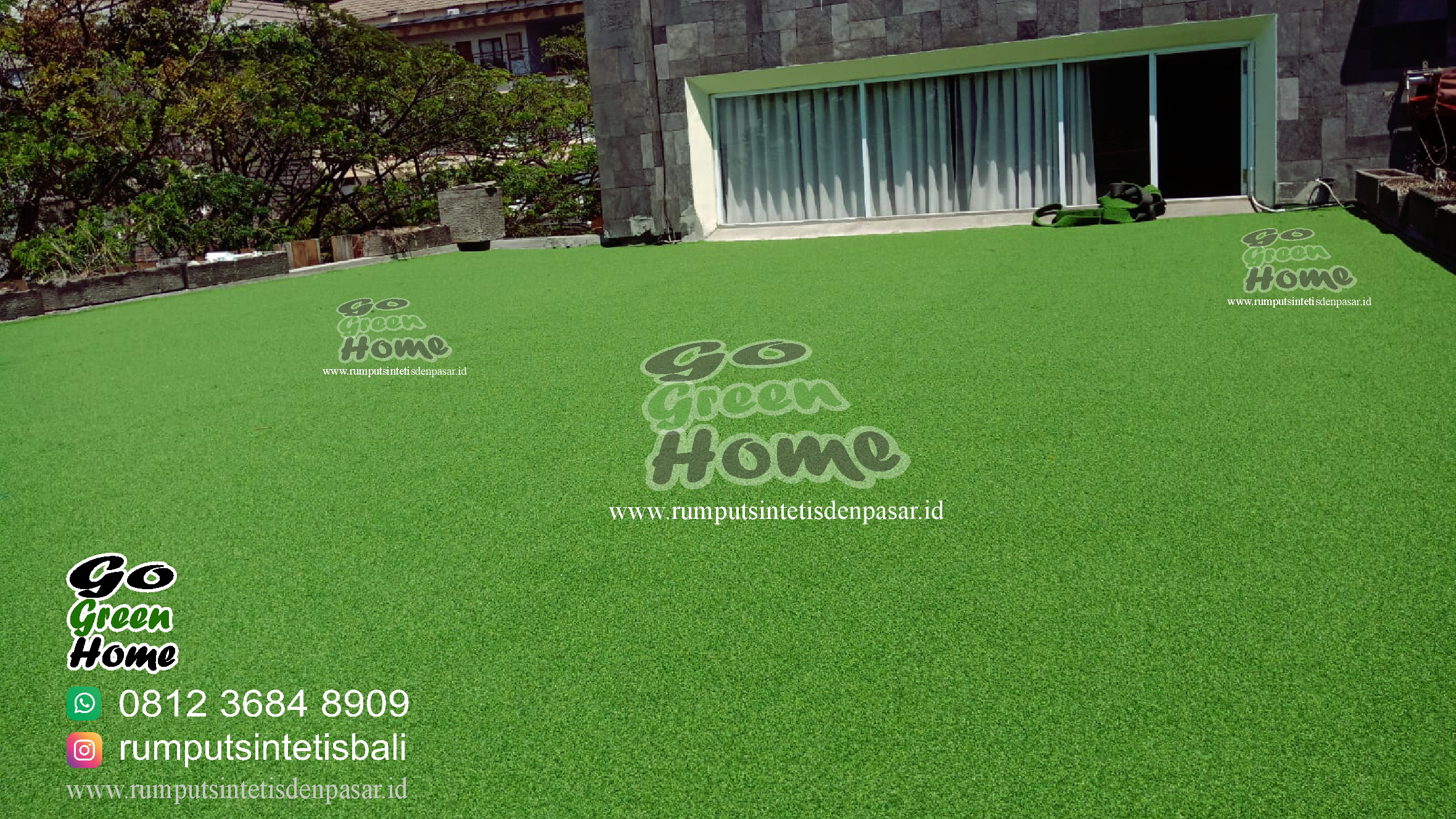 rumput sintetis rooftop bali fontana